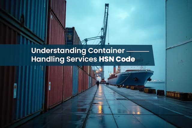 Decoding Container Handling Services HSN Code for Logistics and Trade