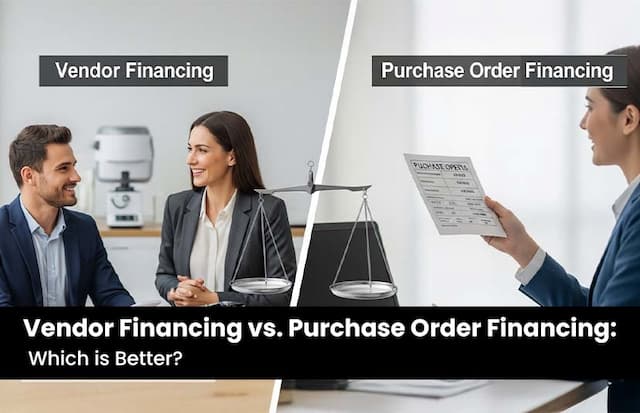 Vendor Financing vs. Purchase Order Financing: Which is Better?